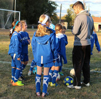 Group Huddle with Coach